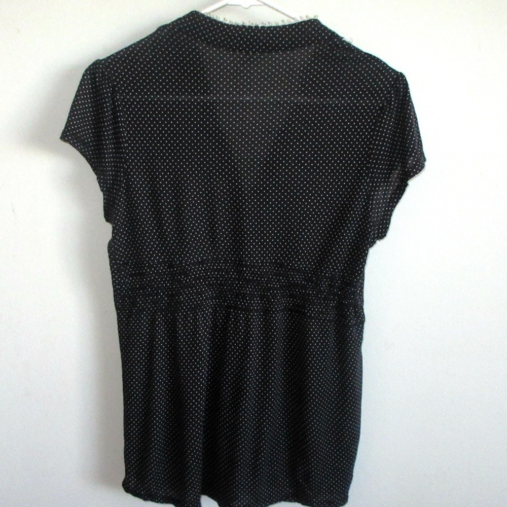Charlotte Russe Ruffle Button Up Blouse Small - Picture 4 of 4